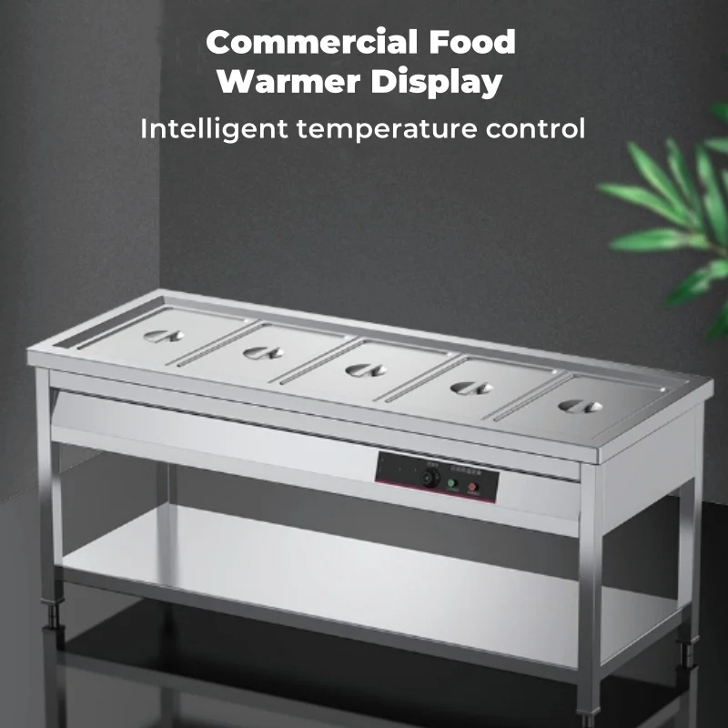 Bain Marie Food Warmer - Yemek Isıtıcısı, Paslanmaz Çelik Benmari Büfe