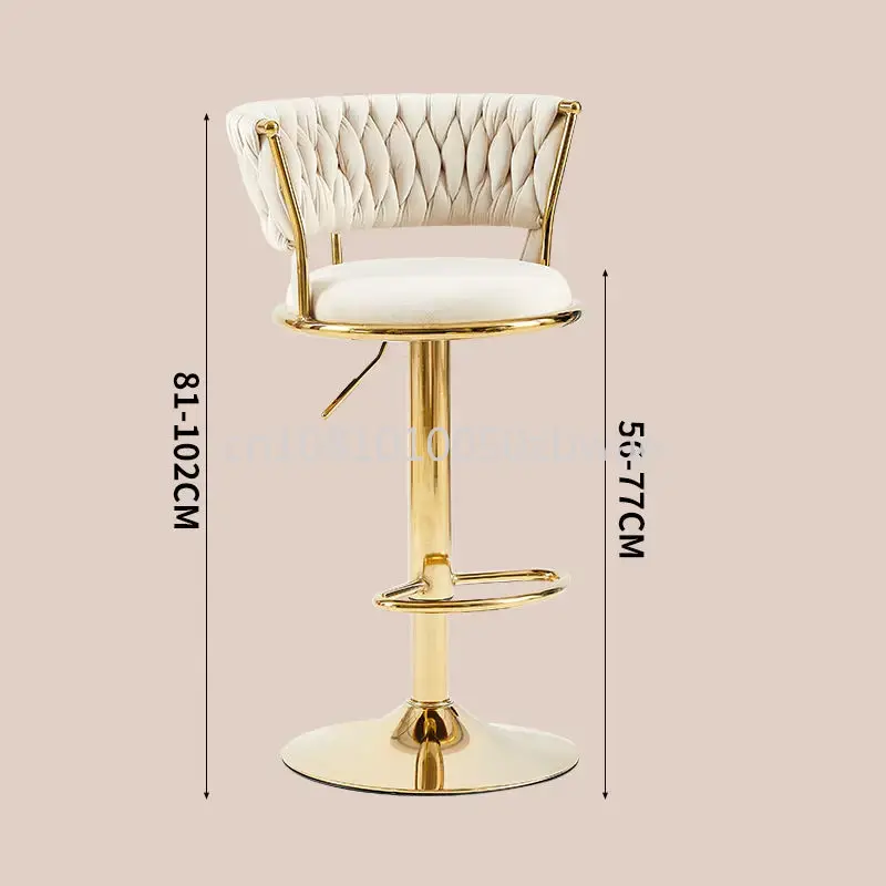 Commercial Kitchen Counter - Modern Kadife Bar Tabureleri Döner Tezgah