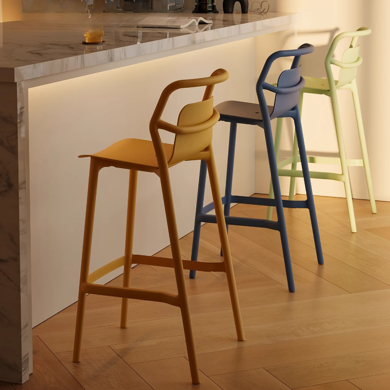 Commercial Kitchen Counter - Tasarımcı Tarzı Bar Tabureleri Kalın Plastik