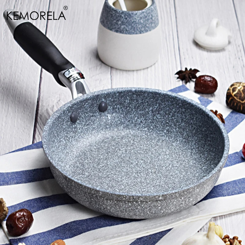 Commercial Kitchen Utensils - Dayanıklı taş kızartma Pan28/26/24/20cm Wok yapışmaz