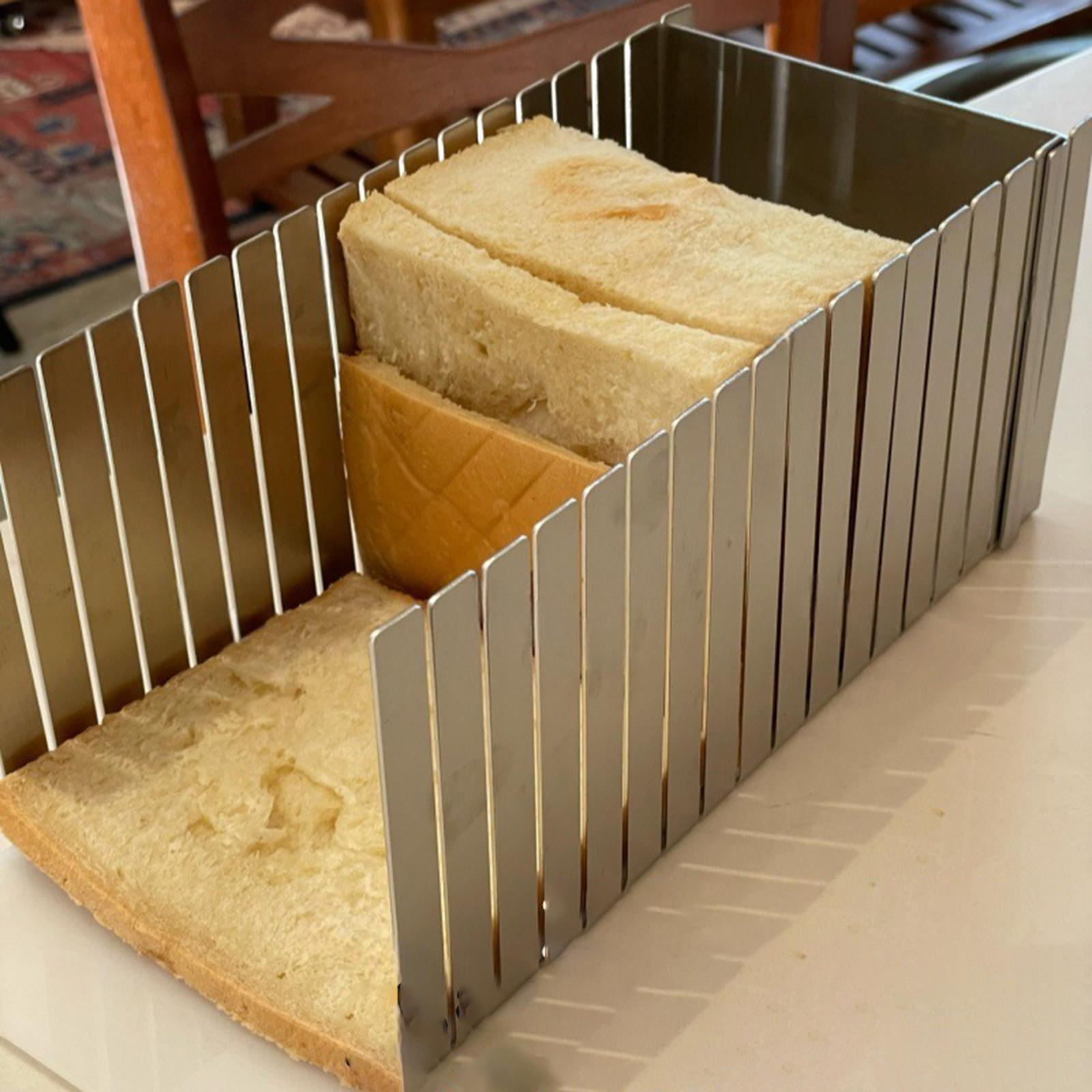 Commercial Bread Slicer - Paslanmaz Çelik Ekmek Dilimleme Mutfak Gadget