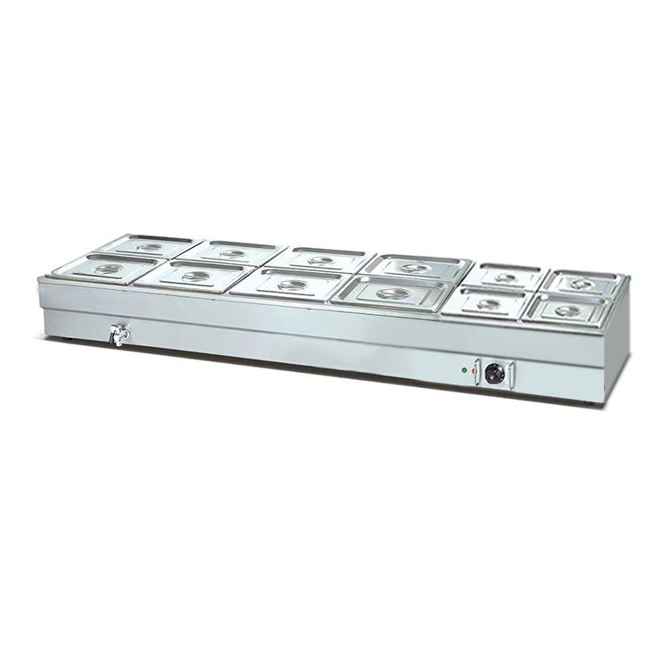Bain Marie Food Warmer - Ticari Elektrikli Benmari Paslanmaz Çelik Yiyecek