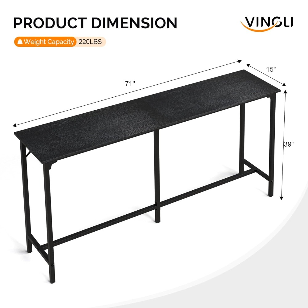 71 İnç Yüksek Bar Masası, Ahşa - Commercial Kitchen Counter incelemesi ve fiyatı