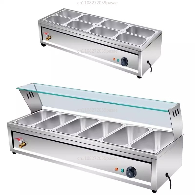 Fast food ısıtma masası ticari - Bain Marie Food Warmer incelemesi ve fiyatı