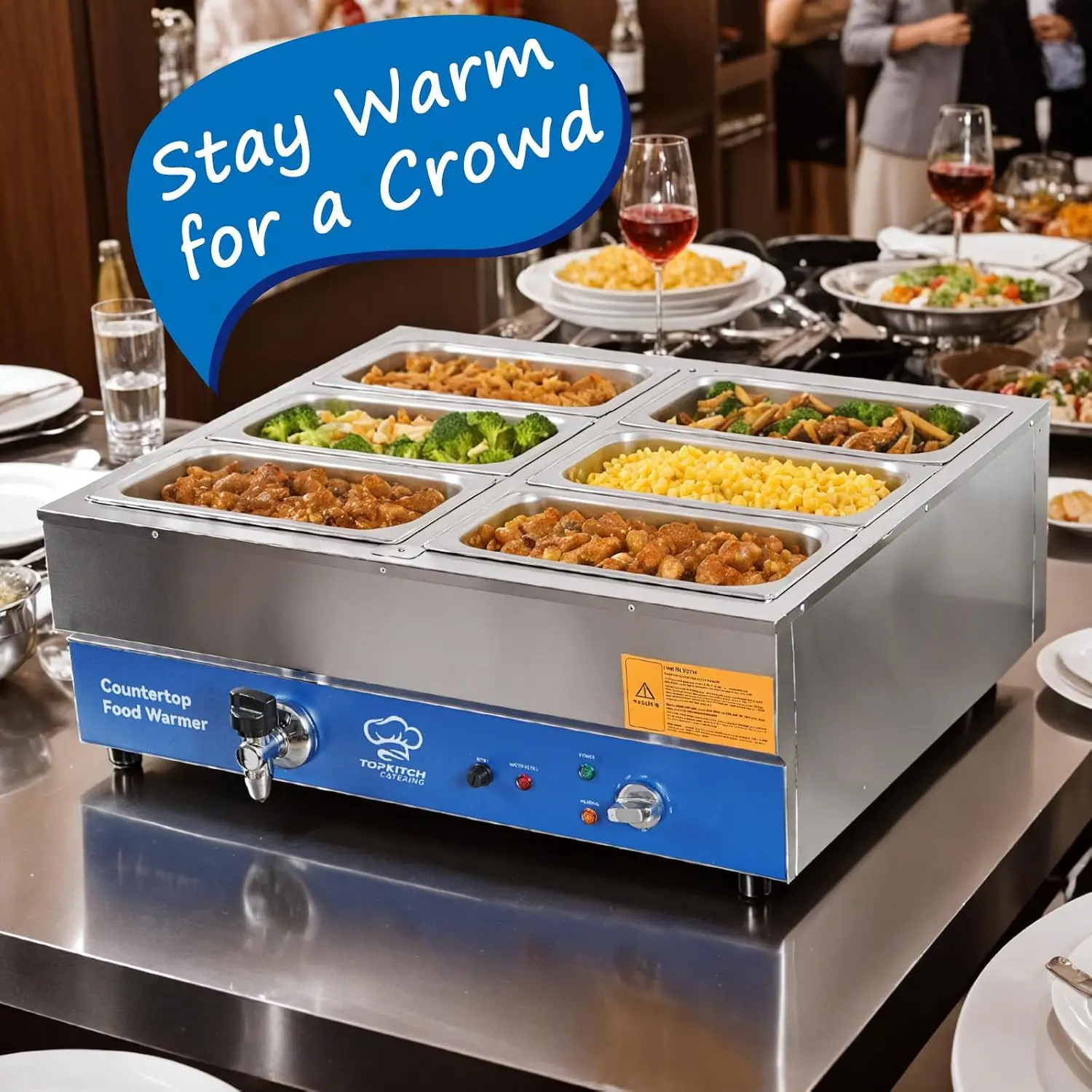 ETL Sertifikalı 4 Bölmeli Tica - Bain Marie Food Warmer incelemesi ve fiyatı