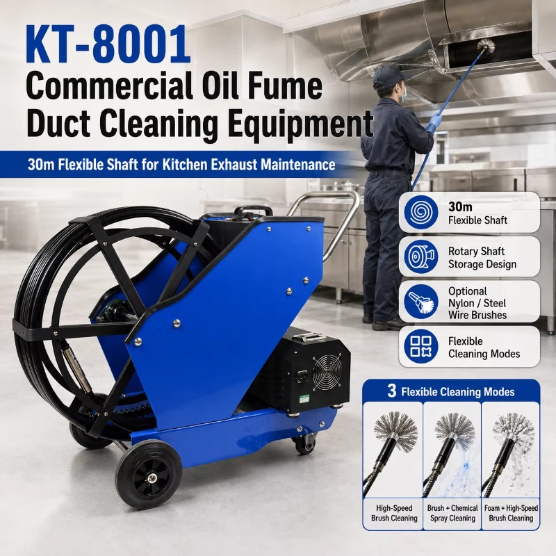 KT-8001 Ticari Yağ Dumanı Kana - Commercial Kitchen Exhaust Cleaning incelemesi ve fiyatı