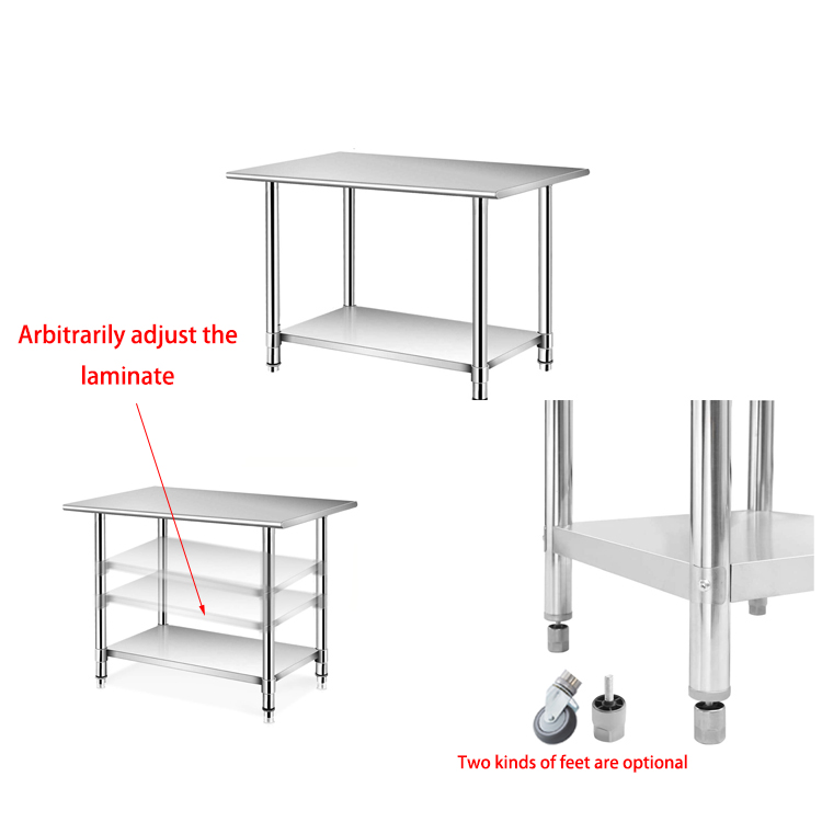 201/304 Ayarlanabilir Yüksekli - Commercial Kitchen Bench incelemesi ve fiyatı