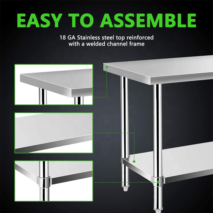 201/304 Ayarlanabilir Yüksekli - Commercial Kitchen Bench incelemesi ve fiyatı